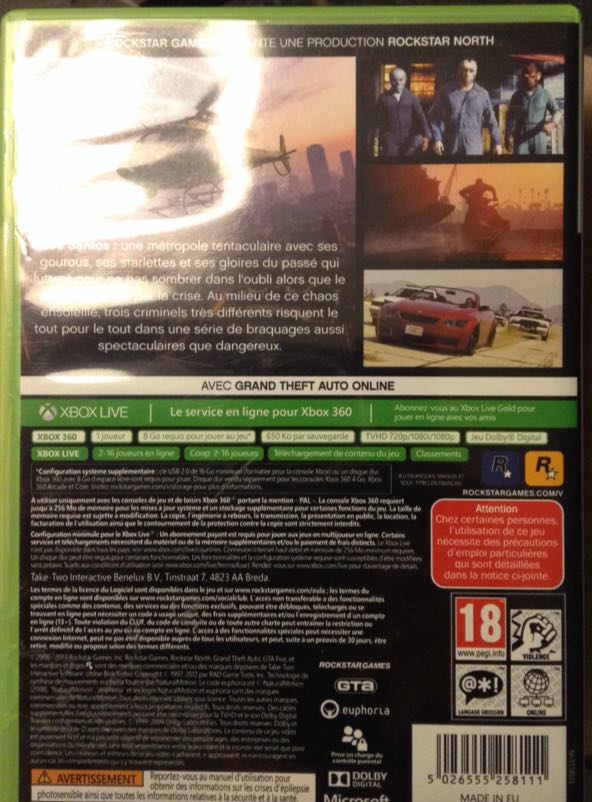 Grand Theft Auto V - Microsoft Xbox 360 video game collectible [Barcode 5026555258111] - Main Image 2