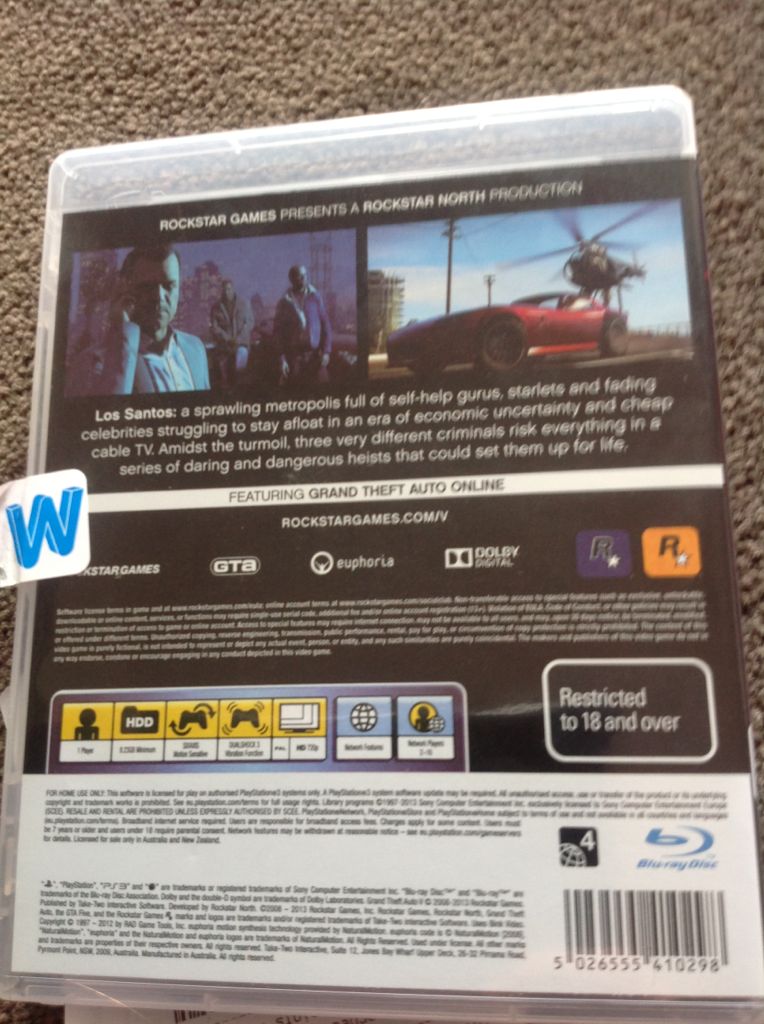 Grand Theft Auto V - Sony PlayStation 3 (PS3) (Rockstar Games - 1 Players) video game collectible [Barcode 5026555410298] - Main Image 2