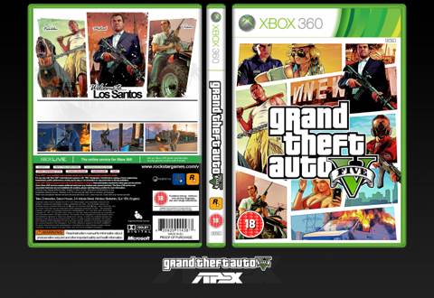 Grand Theft Auto V - Microsoft Xbox 360 (Rock Star - 1) video game collectible - Main Image 2