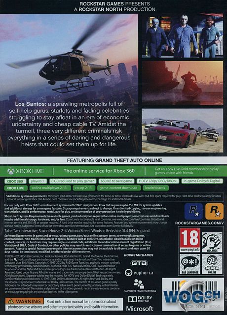 Grand Theft Auto V - Microsoft Xbox 360 (1) video game collectible - Main Image 2