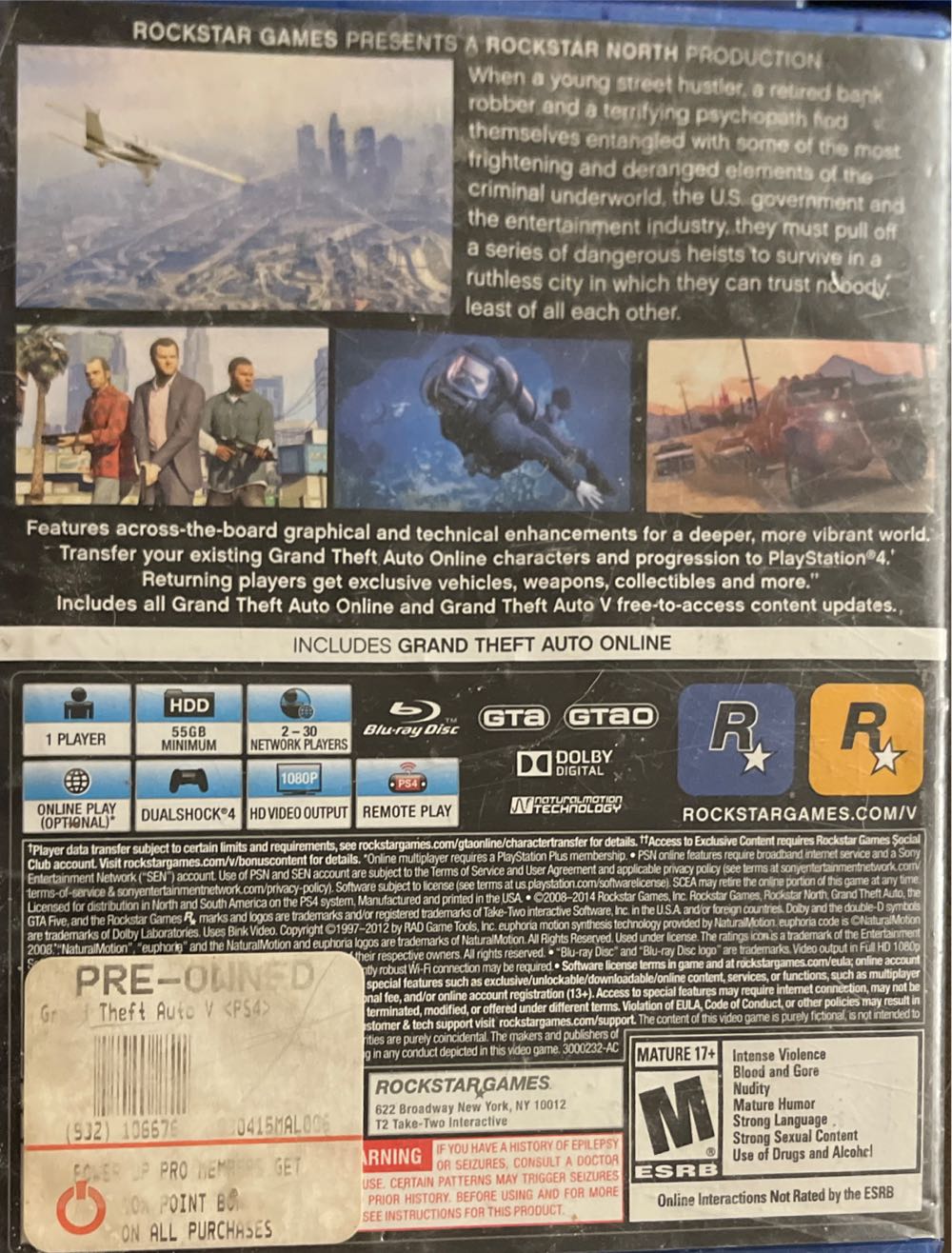 Grand Theft Auto V - Sony PlayStation 4 (PS4) (Rockstar Games - 1) video game collectible - Main Image 2