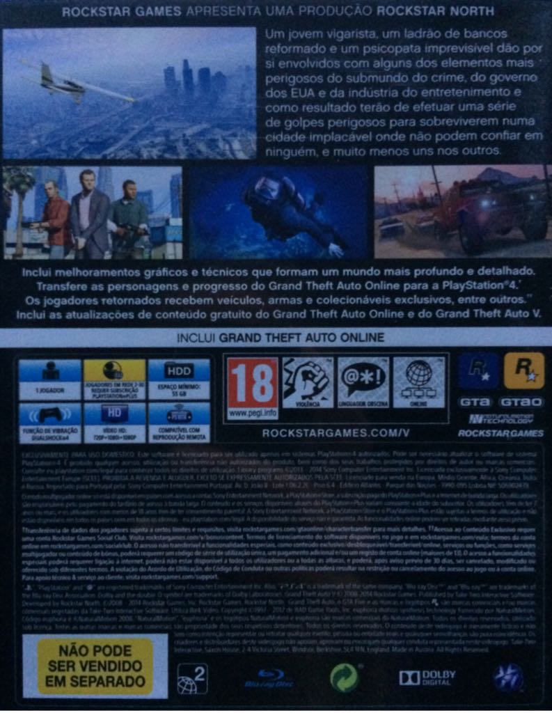 Grand Theft Auto V - Sony PlayStation 4 (PS4) (Rockstar Games - 1) video game collectible - Main Image 2