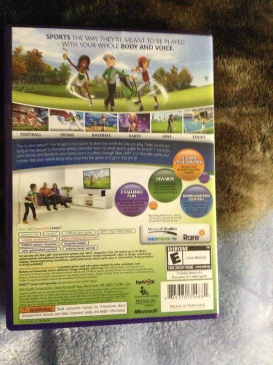 Kinect Sports 2 - Microsoft Xbox 360 (Microsoft Game Studios - 4) video game collectible [Barcode 885370354881] - Main Image 2