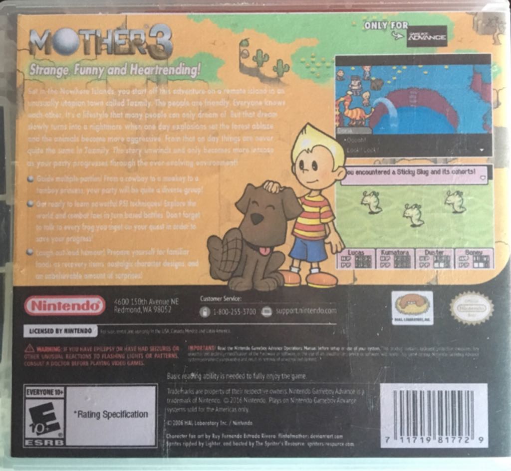 MOTHER 3 - Nintendo Game Boy Advance (GBA) video game collectible - Main Image 2