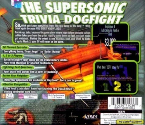 You Don’t Know Jack Mock 2 - Sony PlayStation (Sierra Attractions - 1-3) video game collectible - Main Image 3