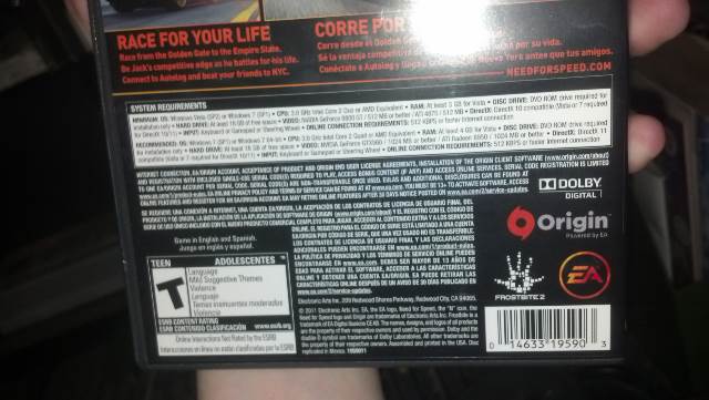 Need for Speed: The Run - Limited Edition - PC (EA) video game collectible - Main Image 2