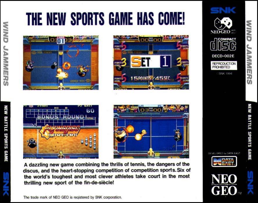 Flying Power Disc - SNK Neo Geo CD video game collectible - Main Image 2