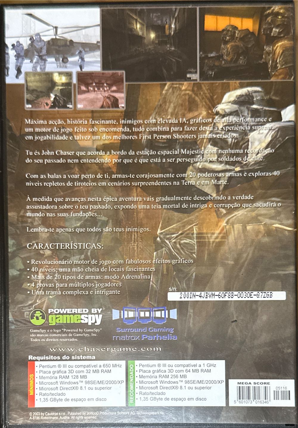 Chaser - PC video game collectible [Barcode 705381280064] - Main Image 2