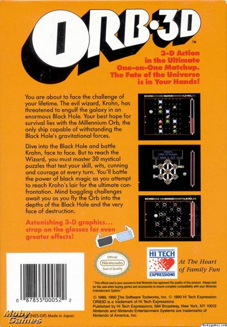 Orb 3D - Nintendo Entertainment System (NES) (Hi Tech Expressions) video game collectible - Main Image 2