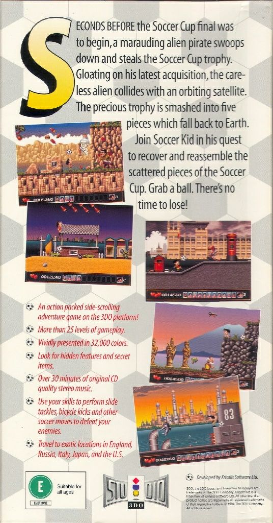 Soccer Kid - 3DO (3do Studio) video game collectible - Main Image 2