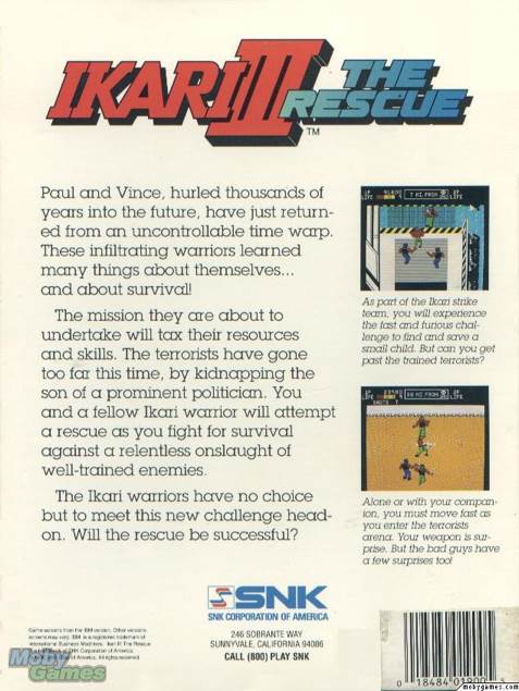 Ikari III: The Rescue - Nintendo Entertainment System (NES) video game collectible - Main Image 2