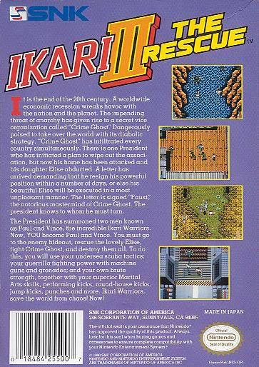 Ikari III: The Rescue - Nintendo Entertainment System (NES) (SNK - 2) video game collectible - Main Image 2