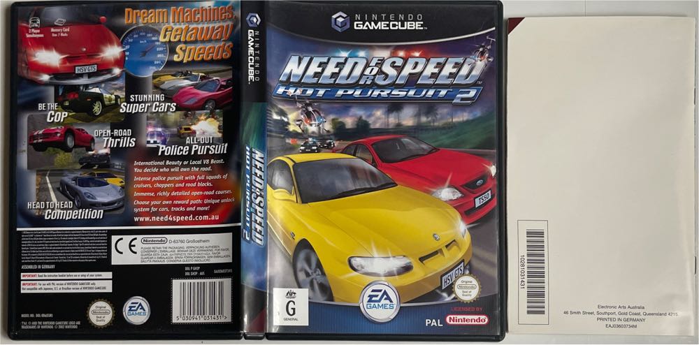 Need For Speed: Hot Pursuit 2 - Nintendo GameCube (EA Games - 1-2) video game collectible [Barcode 5030941031431] - Main Image 4