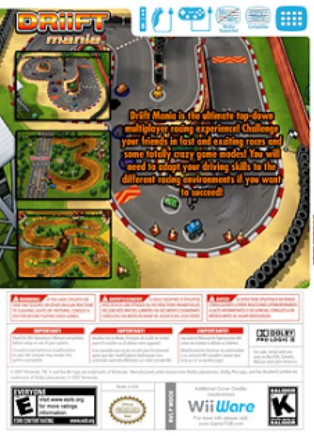 Driift Mania - Nintendo Wiiware (Konami - 8) video game collectible - Main Image 2