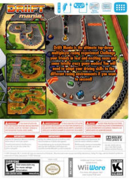 Driift Mania - Nintendo Wiiware (Konami - 8) video game collectible - Main Image 2