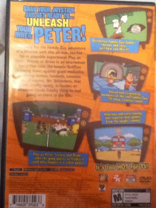 Family Guy: Video Game! - Sony PlayStation 2 (PS2) (2K Boston/2K - 1) video game collectible [Barcode 710425370236] - Main Image 2