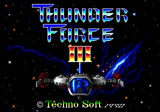 Thunder Force III - Sega Genesis (Mega Drive) (Technos Japan Corp. - 1) video game collectible [Barcode 4907095000365] - Main Image 3