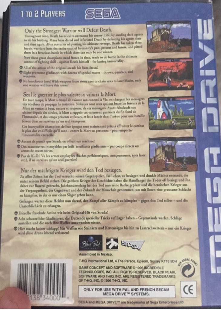 Time Killers - Sega Megadrive video game collectible - Main Image 2