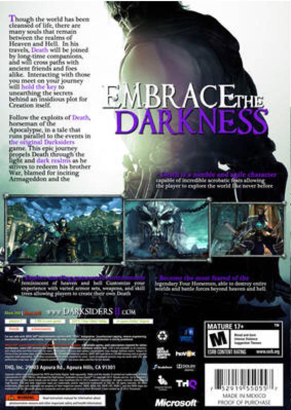 Darksiders II - Microsoft Xbox 360 (THQ - 1) video game collectible [Barcode 4005209162494] - Main Image 2