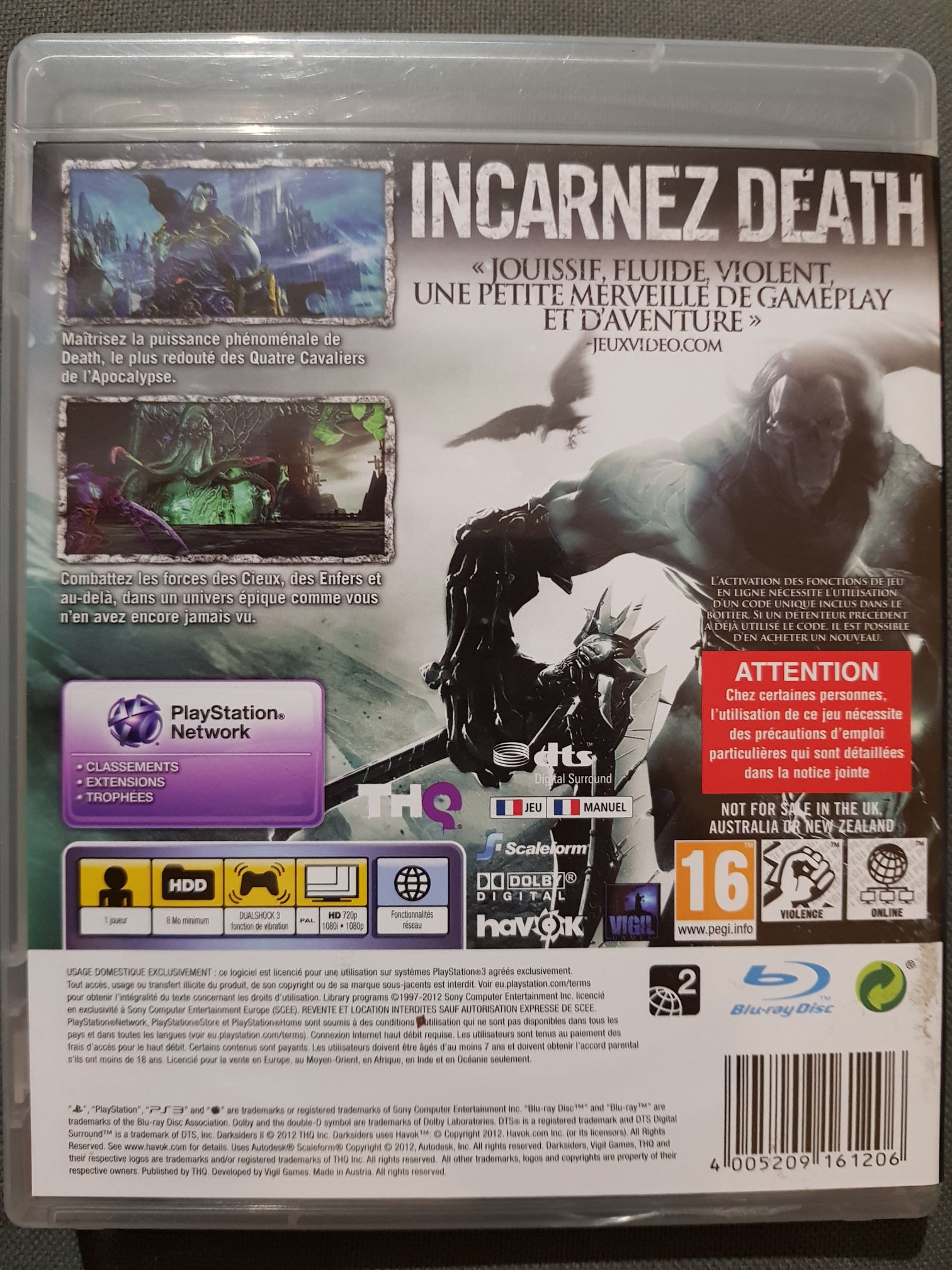 Darksiders II - Sony PlayStation 3 (PS3) video game collectible [Barcode 9006113005438] - Main Image 2