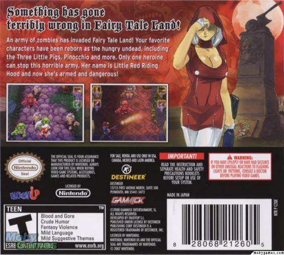 Little Red Riding Hood’s Zombie BBQ - Nintendo DS (Destineer - 1) video game collectible [Barcode 828068212605] - Main Image 2