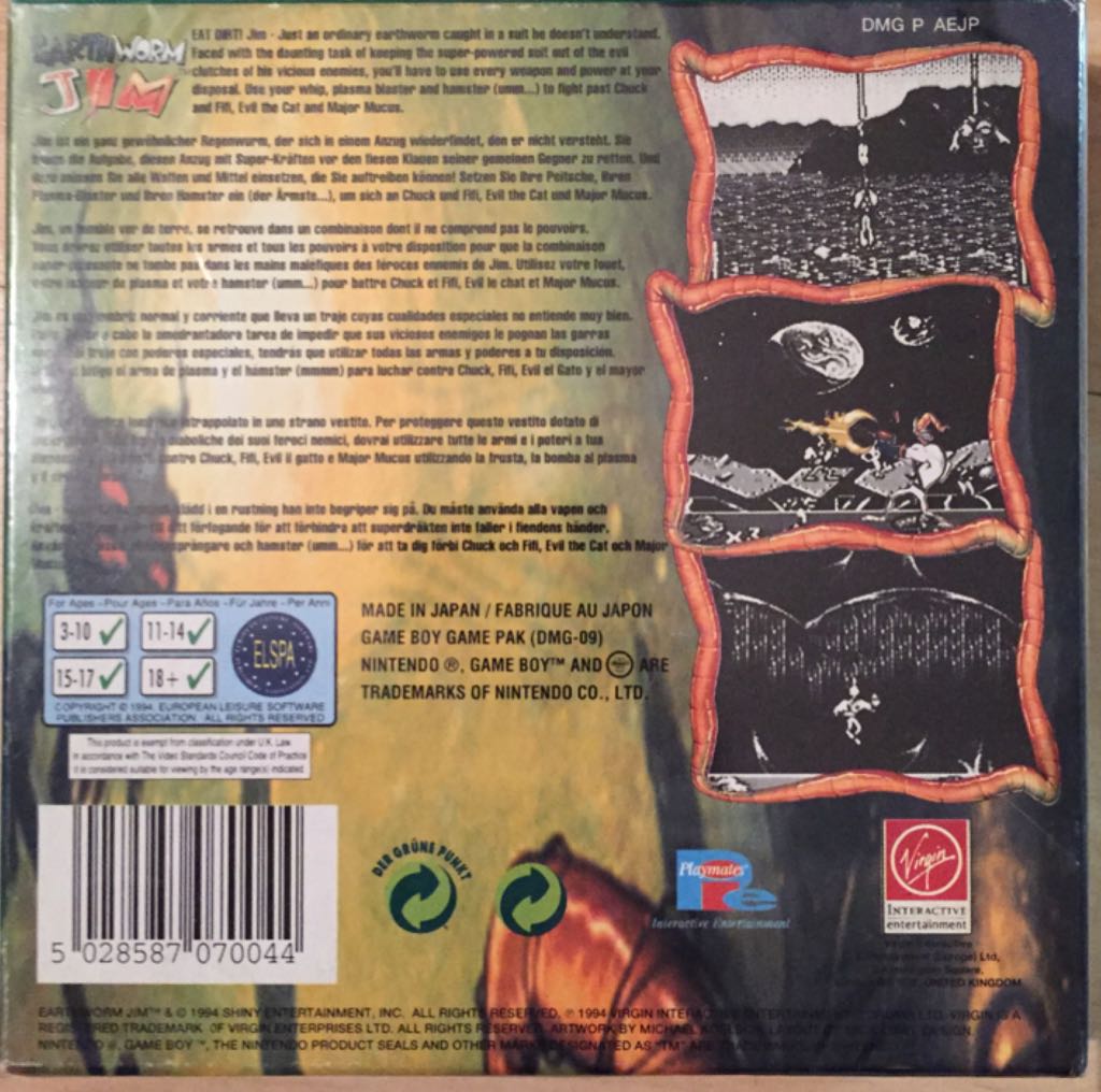 Earthworm Jim HD - Sony PlayStation 3 (PS3) (Gameloft - 1) video game collectible [Barcode 5028587070044] - Main Image 2
