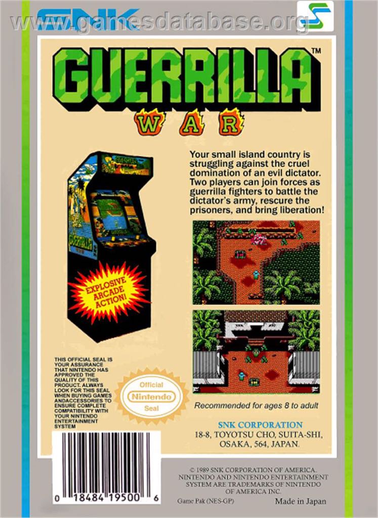 Guerilla War - Nintendo Entertainment System (NES) video game collectible - Main Image 2