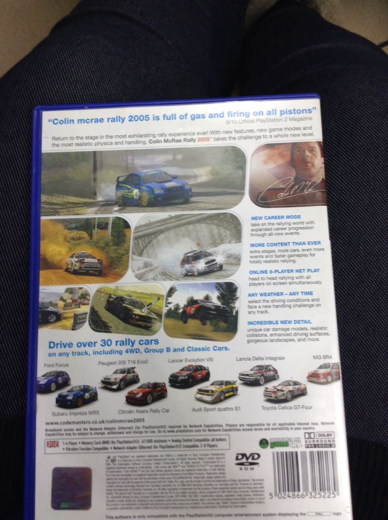 Colin McRae Rally 2005 - Sony PlayStation 2 (PS2) (Codemasters - 1) video game collectible [Barcode 5024866325225] - Main Image 2