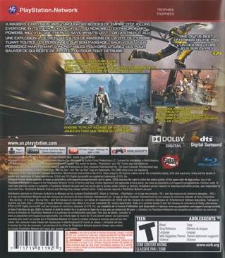 Infamous - Sony PlayStation 3 (PS3) (Sony Computer Entertainment - 1) video game collectible [Barcode 711719811923] - Main Image 2