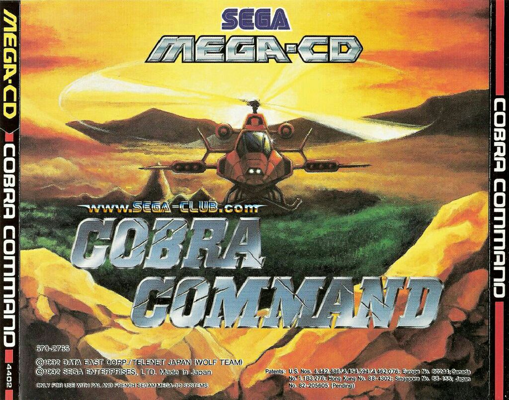Sol-Feace / Cobra Command - Sega Mega CD video game collectible - Main Image 2