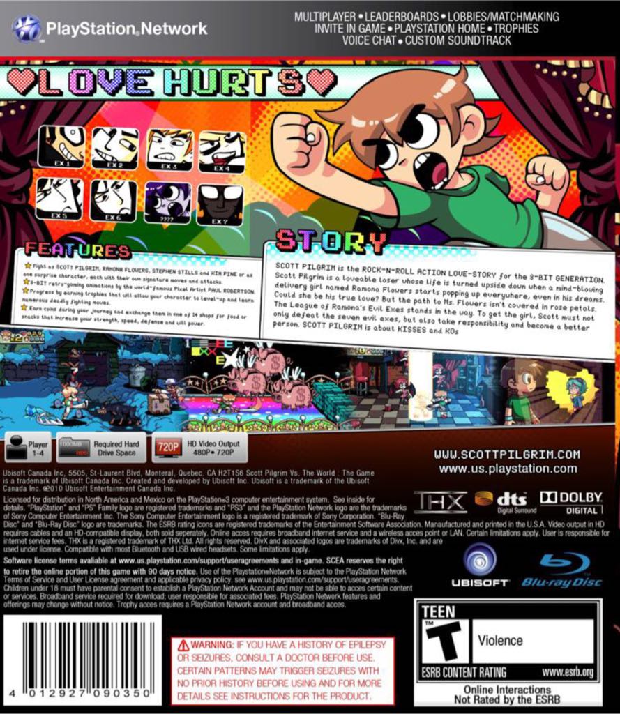 Scott Pilgrim vs. The World: The Game - Sony PlayStation Network (PSN) video game collectible - Main Image 2