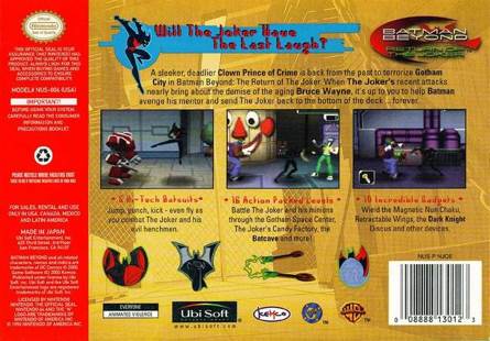 Batman Beyond: Return of the Joker - Nintendo 64 (N64) video game collectible - Main Image 2
