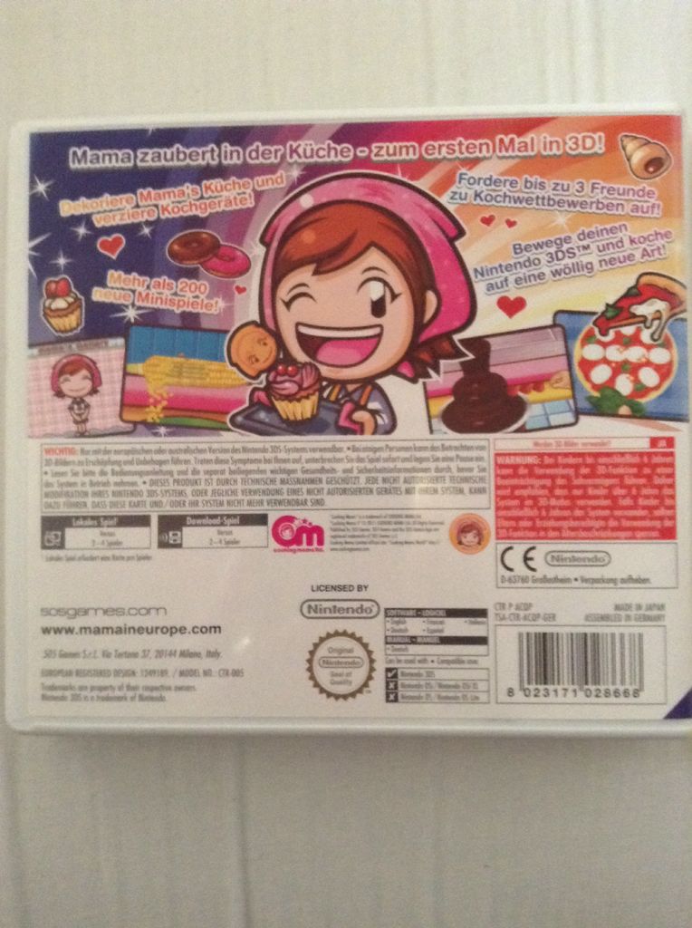 Cooking Mama 4 - Nintendo 3DS (505 Games) video game collectible [Barcode 8023171028637] - Main Image 2