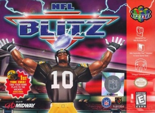 NFL Blitz - Nintendo 64 (N64) (Midway - 1-2) video game collectible [Barcode 031719198047] - Main Image 1