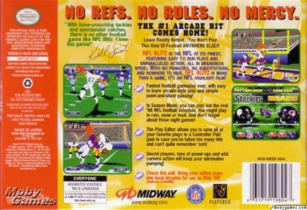 NFL Blitz - Nintendo 64 (N64) (Midway - 1-2) video game collectible [Barcode 031719198047] - Main Image 2