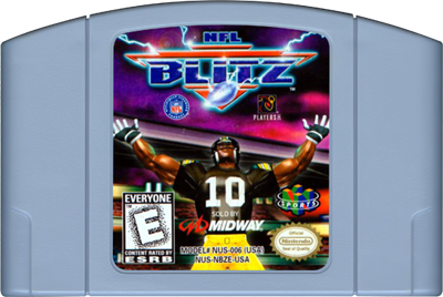 NFL Blitz - Nintendo 64 (N64) (Midway - 1-2) video game collectible [Barcode 031719198047] - Main Image 3