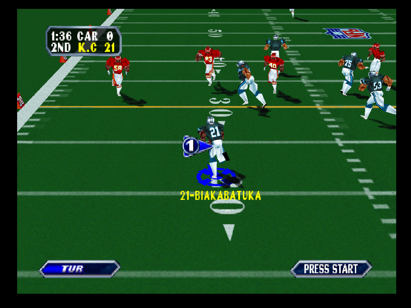 NFL Blitz - Nintendo 64 (N64) (Midway - 1-2) video game collectible [Barcode 031719198047] - Main Image 4