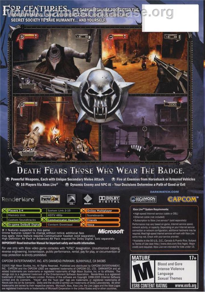Darkwatch - Sony PlayStation 3 (PS3) (Ubisoft - 2) video game collectible [Barcode 3307210200969] - Main Image 2