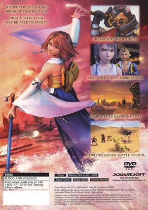 Final Fantasy X - Sony PlayStation 2 (PS2) (Square Soft) video game collectible [Barcode 4961012028191] - Main Image 2