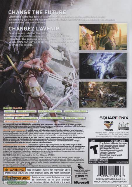 Final Fantasy XIII-2 - Microsoft Xbox 360 (Square Enix - 1) video game collectible [Barcode 5021290047778] - Main Image 2