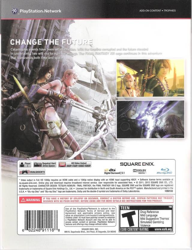 Final Fantasy XIII-2 - Sony PlayStation 3 (PS3) (Square Enix - 1) video game collectible - Main Image 2