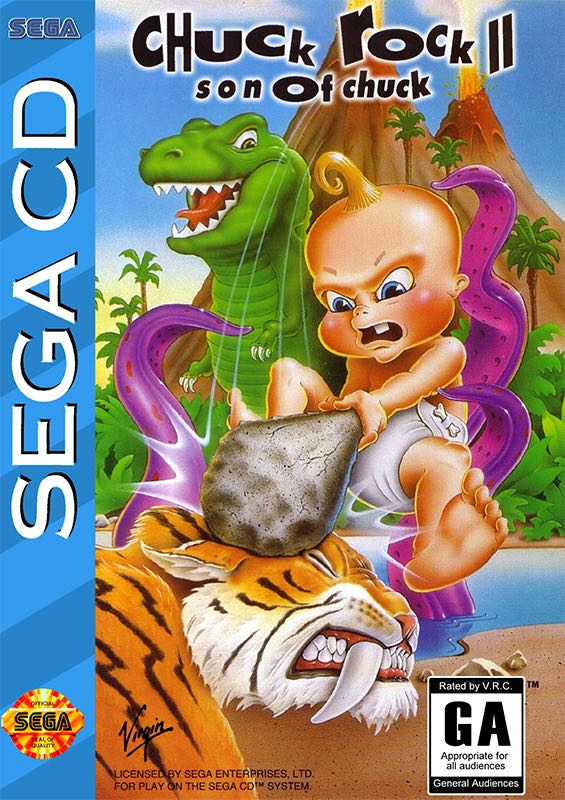 Chuck Rock II: Son Of Chuck - Sega CD video game collectible - Main Image 1