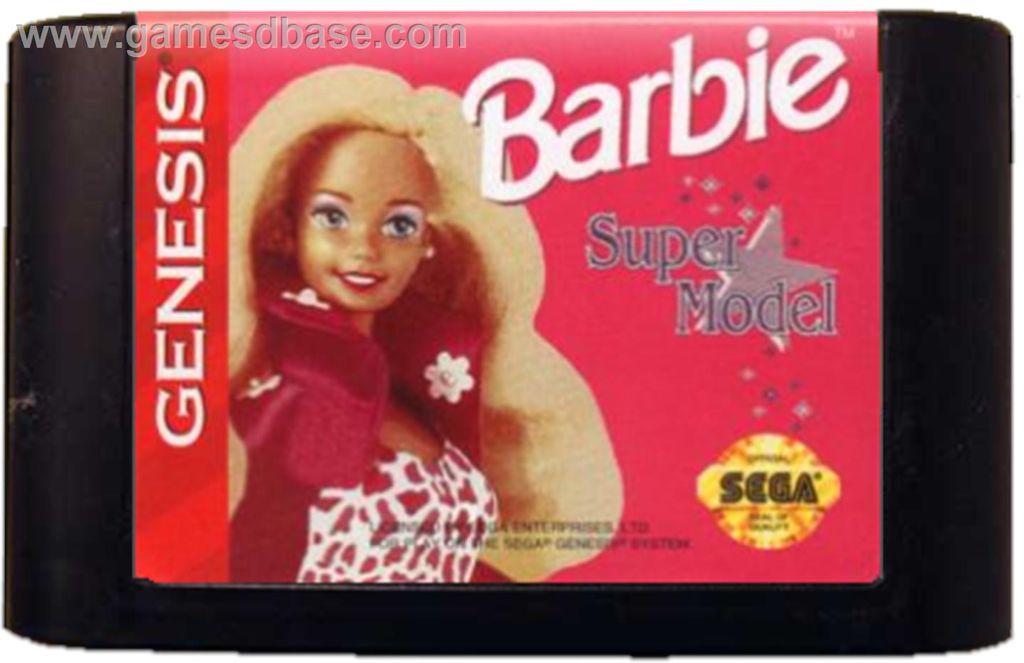 Barbie: Super Model - Sega Genesis (Mega Drive) video game collectible - Main Image 1