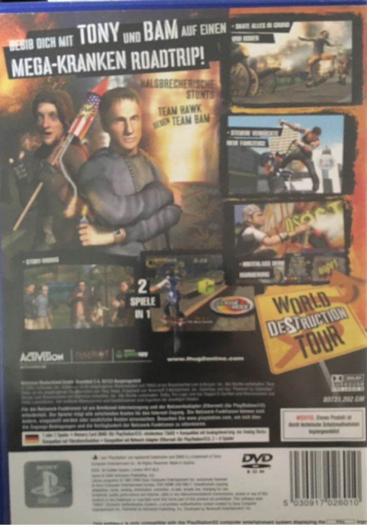 Tony Hawk’s Underground 2 - Sony PlayStation 2 (PS2) (Activision) video game collectible [Barcode 5030917026010] - Main Image 2