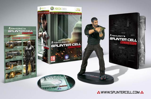 Tom Clancy’s Splinter Cell: Conviction: Limited Collectors Edition - Microsoft Xbox 360 (Ubisoft - 2) video game collectible [Barcode 3307211668065] - Main Image 2