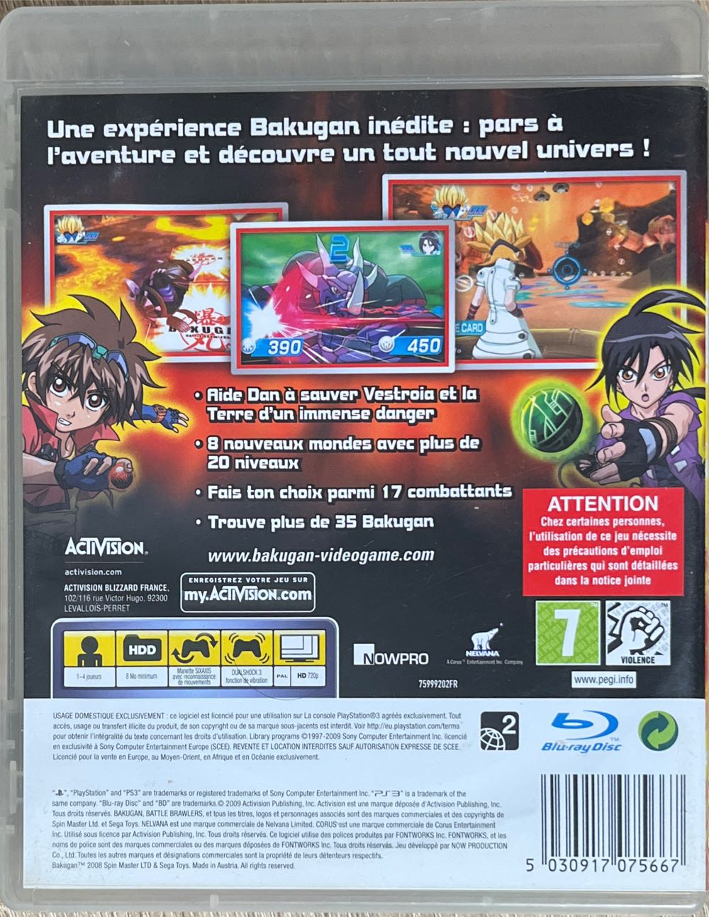 Bakugan : Battle Brawlers - Sony PlayStation 3 (PS3) (Activision - 4) video game collectible [Barcode 5030917075667] - Main Image 2
