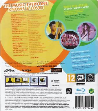 Band Hero - Sony PlayStation 3 (PS3) (Activision - 1-4) video game collectible [Barcode 5030917072635] - Main Image 2