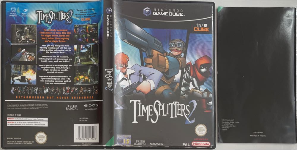TimeSplitters 2 - Nintendo GameCube (Eidos Interactive - 1-4) video game collectible [Barcode 5032921017428] - Main Image 4