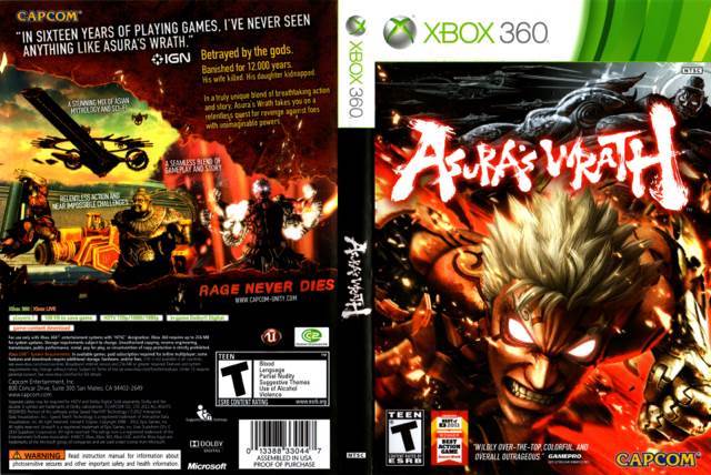 Asura’s Wrath - Microsoft Xbox Live Arcade (XBLA) (Capcom - 1) video game collectible [Barcode 013388330447] - Main Image 2