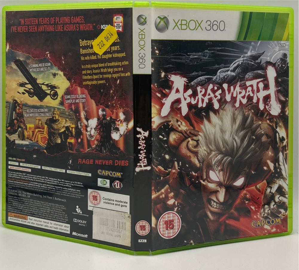 Asura’s Wrath - Microsoft Xbox 360 (Capcom - 1) video game collectible [Barcode 5055060962930] - Main Image 3